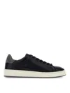 Hogan Perforated Side Logo Leather Sneakers In Black