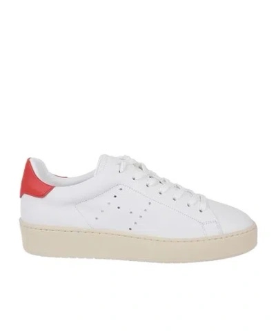 Hogan Low Top Lace-up Sneakers In White