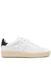 Hogan Leather Sneakers With Perforated Round Toe In White