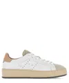 Hogan Leather Sneakers With Suede Toe In White