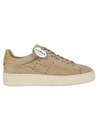 Hogan H672 Soft Suede Sneakers In Pink