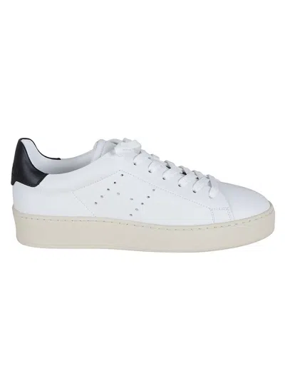 Hogan H672 White Leather Sneakers In Multi