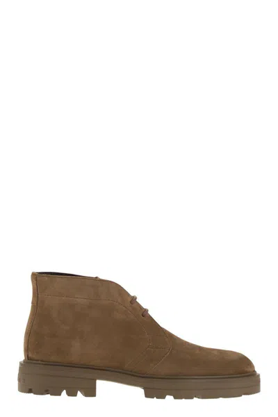 Hogan H673 - Lace-up Ankle Boot In Brown