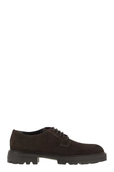Hogan Refined Lace-up Shoes In Distinctive Palissandro Tone In Multi