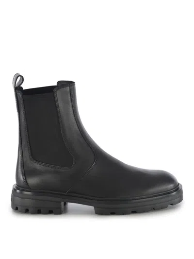 Hogan 'h673' Black Leather Boots