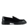 Hogan Leather Loafers With Chunky Sole And Glossy Finish In Black