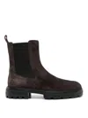 Hogan H673 Chelsea Boots In Marrón