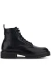 Hogan H673 Combact Boots Shoes In Black