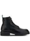 Hogan H673 Combact Boots Shoes In Black
