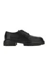 Hogan Chunky Sole Round Toe Derby Shoes In Black