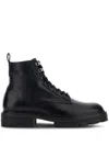 Hogan H673 Combact Boots Shoes In Black