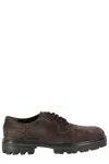 Hogan Stringata Marrone Camoscio Carroarmato In Palissandro