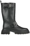 Hogan H674 Biker Boots In Black
