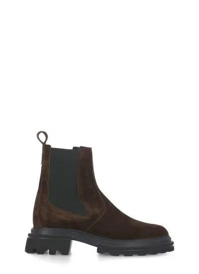 Hogan H674 Chelsea Boots In Brown