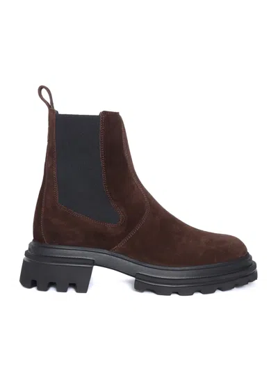 Hogan Chelsea Boots In Brown
