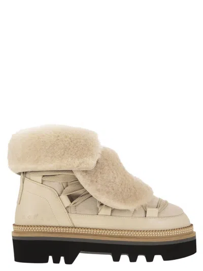 Hogan H675 - After-ski Boots In Neutral