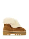 Hogan H675 Lace-up Boots In Brown