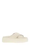 Hogan Plateausandalen Skyscraper Mit Leder In Beige