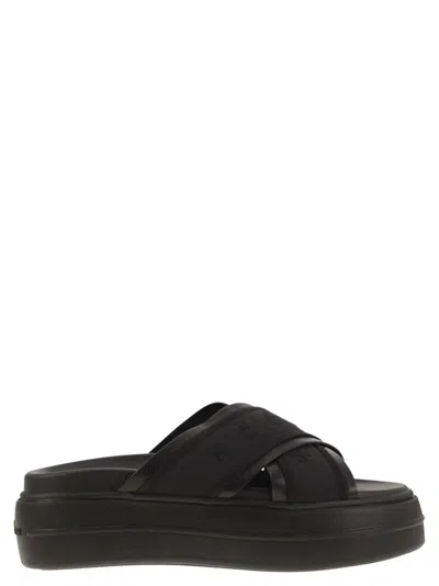 Hogan H680 - Skyscraper Sandals In Black
