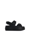 Hogan Chunky Platform Sandals With Adjustable Straps In Black