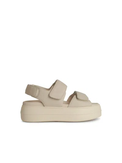 Hogan 'h680' Black Leather Sandals In Multi