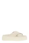 Hogan H680 Sandal Fascia Nastro In Neutral