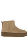 Hogan Ankle Boots Platform Sole In Neutral
