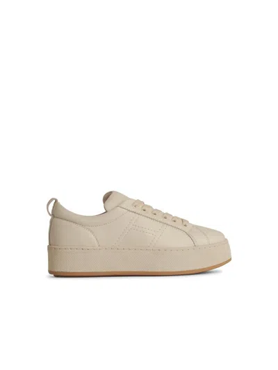 Hogan H681 Beige Leather Sneakers