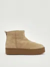 Hogan Ankle Boots Platform Sole In Brown