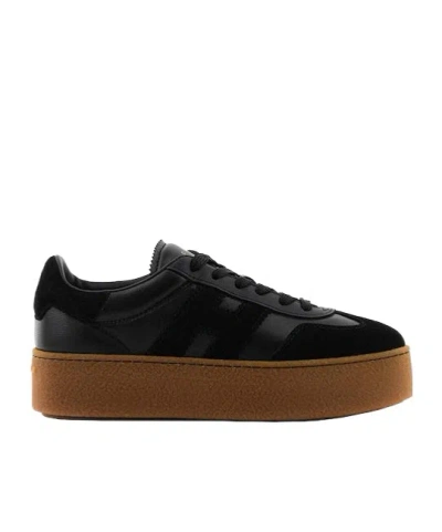 Hogan H681 Side H Patch Sneakers In Black