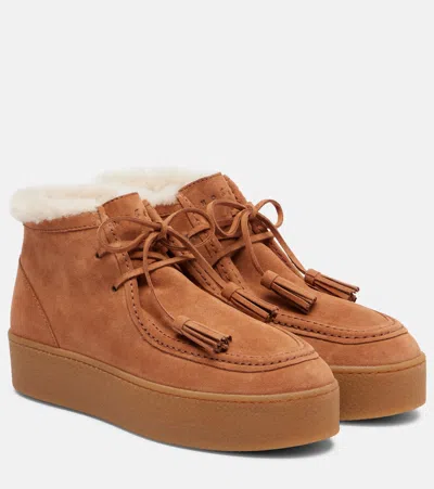 HOGAN H681 SUEDE PLATFORM DESERT BOOTS
