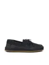 Hogan H683 Navy Suede Loafers