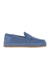 Hogan H683 Round-head Loafers In Light Blue