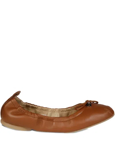 Hogan H684 Ballet Flats In Brown