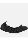Hogan 'h684' Leather Ballerinas In Black