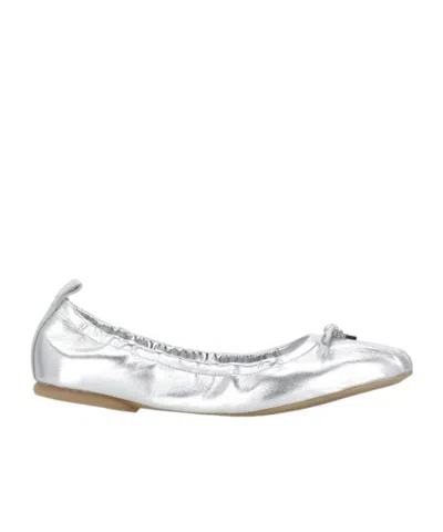 Hogan H684 Ballet Flats In Silber