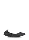 Hogan 'h684' Leather Ballerinas In Black