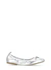 Hogan H684 Ballet Flats In Silver