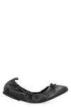 Hogan 'h684' Leather Ballerinas In Black