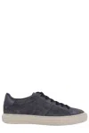 Hogan H691 Lace-up Sneakers With Embossed Branding And Memory Foam Insole In Blue