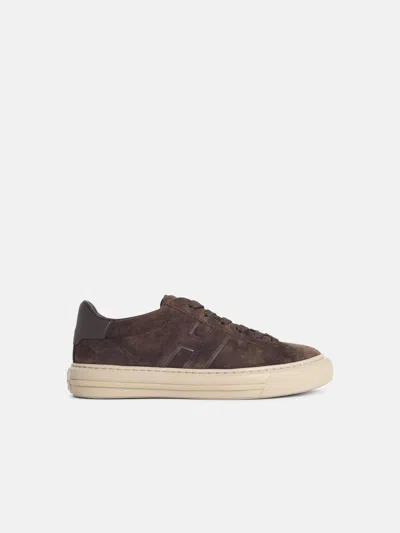 Hogan 'h691' Brown Suede Sneakers
