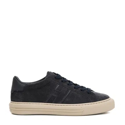 Hogan H691 Cam Blue Sneakers In Black