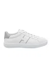 Hogan Lateral Logo Round Toe Trainers In White