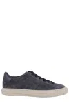 Hogan H691 Lace-up Sneakers With Embossed Branding And Memory Foam Insole In Blue