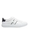 Hogan White Leather Sneakers With Logo Design And Rubber Sole