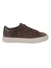 Hogan H691 Lace-up Sneakers With Suede Upper And Memory Foam Comfort In Brown