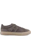 Hogan H691 Allacciato H Suede Low-top Sneakers In Gray