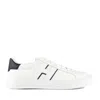 Hogan White Leather Sneakers With Logo Design And Rubber Sole In White