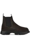 Hogan H692 Ankle Boots In Brown