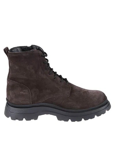 Hogan H692 Ankle Boots In Brown